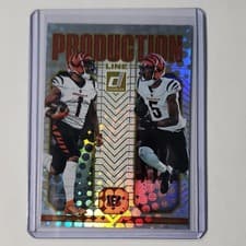 Ja'Marr Chase / Tee Higgins 2025 Panini Donruss Production Line card