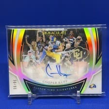 2025 Panini Immaculate Clutch Time Signatures Cooper Kupp #CTS-CKP card