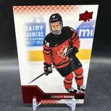 Connor Bedard 2022 Upper Deck Team Canada Juniors card