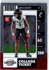 Ahmad 'Sauce' Gardner 2022 Panini Chronicles Draft Picks Contenders Optic card