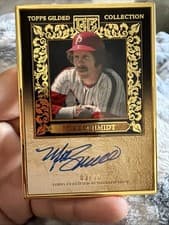 2025 Topps Gilded Collection Gold Framed Hall of Fame Autographs Mike Schmidt #HAFA-MS card