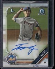 Josh Wolf 2019 Bowman Draft Chrome Picks Autograph card