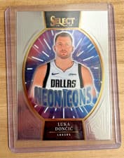 Luka Doncic 2024 Panini Select Neon Icon card