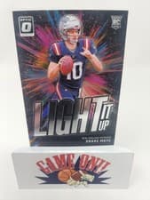 Drake Maye 2024 Panini Donruss Optic Light It Up card