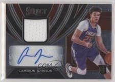 Cameron Johnson 2019 Panini Select Rookie Jersey Autographs card