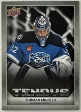 2025-26 Upper Deck AHL Tendys Thomas Milic #T-3 card