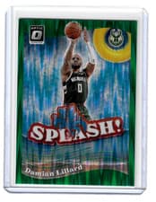 Damian Lillard 2023 Donruss Optic Splash card