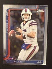 Josh Allen 2025 Topps Chrome card
