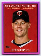 2025 Topps Update Most Valuable Justin Morneau #MV-21 card