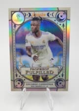 Eduardo Camavinga 2021 Topps Merlin Chrome UEFA Prophecy Fulfilled card