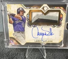 2025 Topps Diamond Icons Autographed Jumbo Patches Larry Walker #AJP-LW card