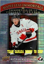 Nathan MacKinnon 2025 Upper Deck Tim Hortons Team Canada Maple Leaf Immortals card