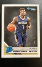 Zion Williamson 2019 Panini Donruss card