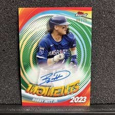 Bobby Witt Jr. 2025 Topps Finest Moments Autograph card