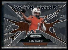 2025 Panini Prizm Draft Picks Prizm Break Cam Ward #7 card