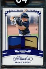 2024 Panini Flawless Dual Prospect Patches Brock Wilken #DP-BW card