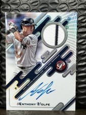 2025 Topps Pristine Pristine Pieces Autograph Relics Anthony Volpe #PPAR-AV card