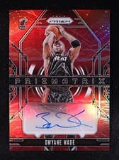 2024-25 Panini Prizm Prizmatrix Signatures Dwyane Wade #PMX-DWW card