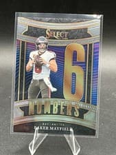 2025 Panini Select Select Numbers Baker Mayfield #21 card