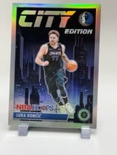 Luka Doncic 2023 Panini Hoops Premium Stock City Edition card