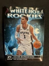 Victor Wembanyama 2023 Donruss Optic White Hot Rookies card