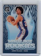 Jared McCain 2024 Panini Donruss Optic White Hot Rookie card