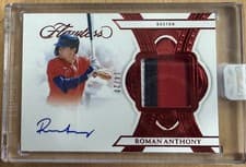 2025 Panini Flawless Flawless Signature Materials Roman Anthony #20 card