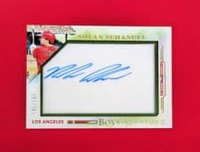 2025 Panini Boys of Summer Jumbo Acetate Signatures Nolan Schanuel #34 card