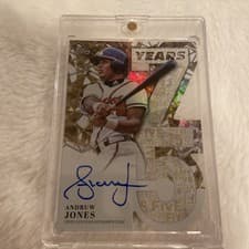 2026 Topps 75 Years of Topps Die-Cut Autographs Andruw Jones #75YA-AJO card