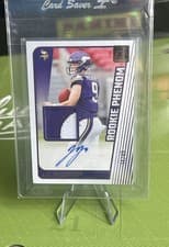 2024 Donruss Rookie Phenom Jersey Autographs J.J. McCarthy #RJA-JJM card