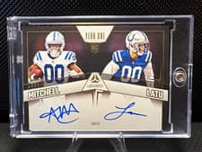 Laiatu Latu / Adonai Mitchell 2024 Panini Luminance Year One Dual Signatures card