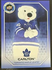 Carlton the Bear 2025 Upper Deck National Hockey Card Day Mascot card
