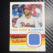 Bryce Harper 2019 Topps Heritage Clubhouse Collection Relics card