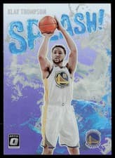 Klay Thompson 2021 Panini Donruss Optic Splash card