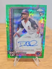 Darren Baker 2025 Topps Chrome Logofractor Edition Rookie Autographs card