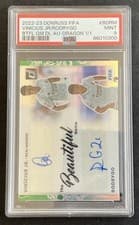 Rodrygo, Vinicius Jr. 2022 Panini Donruss Beautiful Game Dual Autographs card