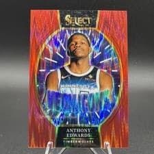 Anthony Edwards 2024 Panini Select Neon Icon card