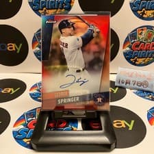 2019 Topps Finest Autographs George Springer #FA-GS