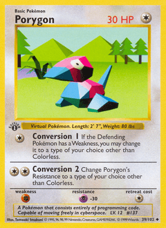 Porygon Base card