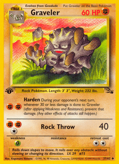 Graveler Fossil card