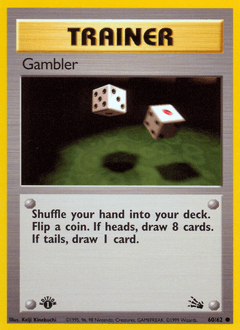 1999 Fossil Gambler #60