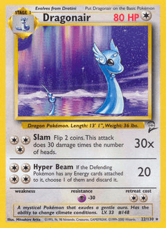 Dragonair Base Set 2 card