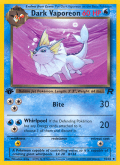 2000 Team Rocket Dark Vaporeon #45
