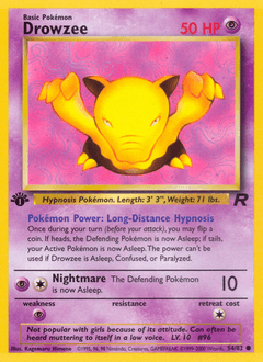 Drowzee Team Rocket card