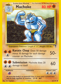 Machoke Legendary Collection card