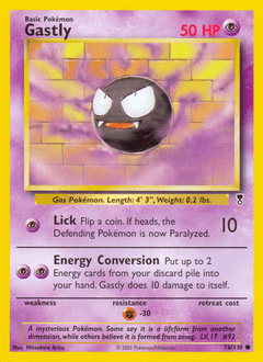 2002 Legendary Collection Gastly #76
