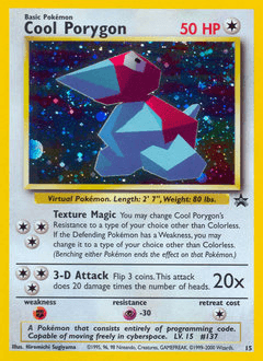 1999 Wizards Black Star Promos Cool Porygon #15