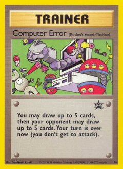 1999 Wizards Black Star Promos Computer Error #16
