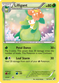 Lilligant Black & White card