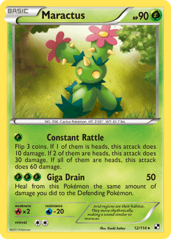 Maractus Black & White card